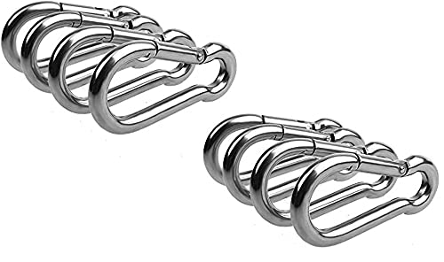Fitcozi Heavy Duty Safety Lock Cable Attachment,Stainless Steel Spring Snap Hook (Pack of 8) (B09H45DTH5) Amazon Price History, Amazon Price Tracker