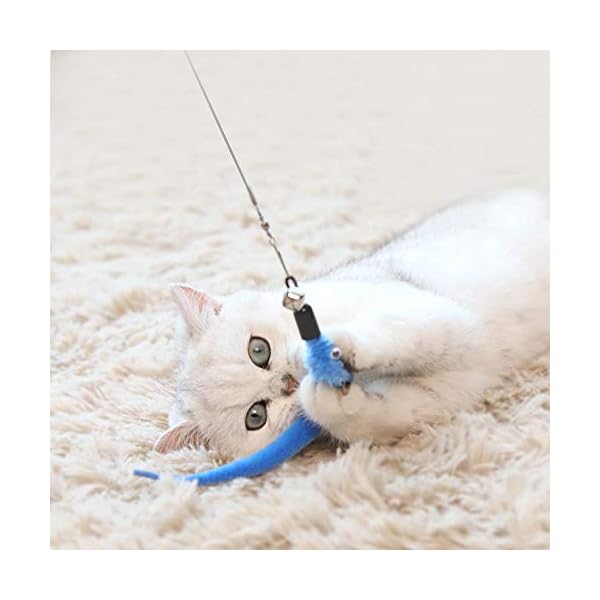 M JJYPET Ersatz-Katzenspielzeug-Ersatz, 10 Packungen Katzenwurmspielzeug, sortierte Teaser-Nachfüllungen mit Glocke für Katzen, Kätzchen – Bild 6