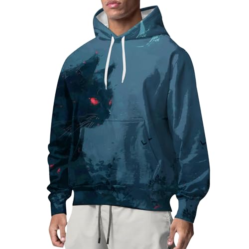 Cocila Men'S Casual Fashionable Loose And Trendy Printed Lon