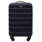 Travelers Club Harper Luggage, Blue, 20-Inch Carry-On