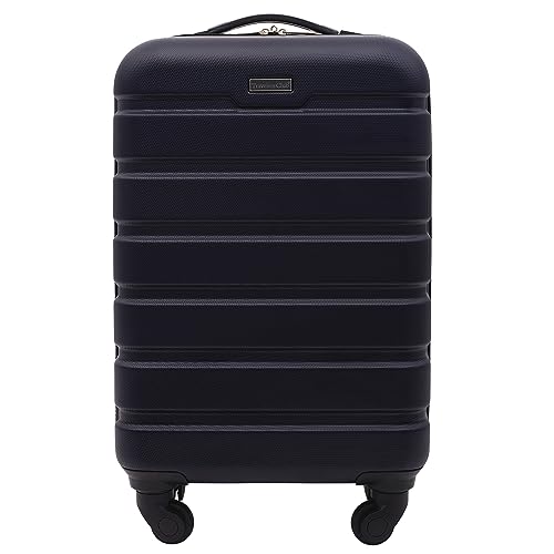 Travelers Club Harper Luggage, Navy, 20-Inch Carry-On, Harper Luggage