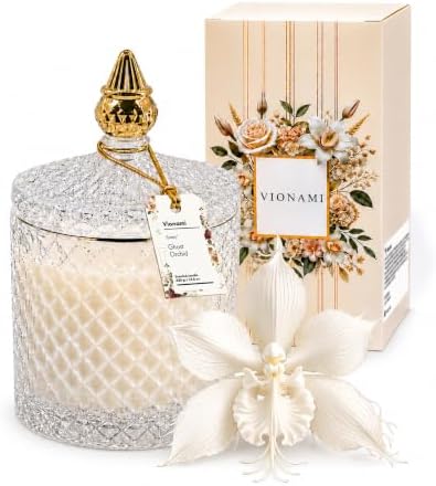 VIONAMI Ghost Orchid Rare Flower Fragrance Luxury Scented Candle ...