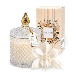 VIONAMI Ghost Orchid Rare Flower Fragrance Luxury Scented Candle Gift