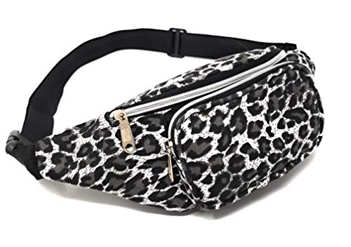 Riñonera Chica Mujer Tigre Leopardo 18cmx15cmx15cm (White Tiger)