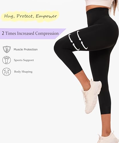 Curvphilo Leggings de compressão, levanta bumbum, controle de barriga, calças elásticas para ioga, s