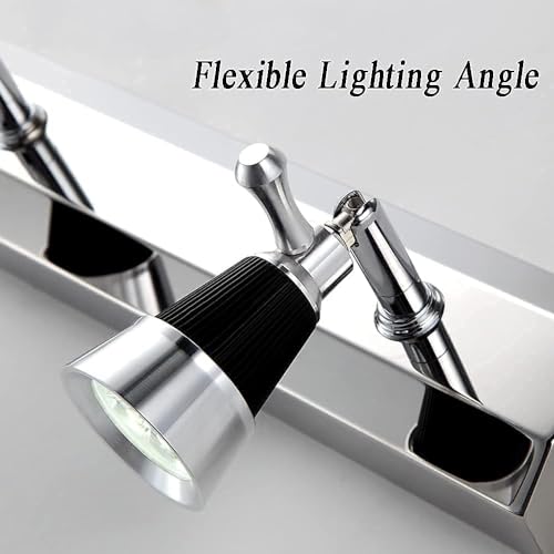Lampe de miroir de bain à LED étanche avec 3 lumières orientables - 5