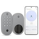Yale Ash Keyed Deadbolt Smart Lock with Google Matter, YRD510-MT1-ASH