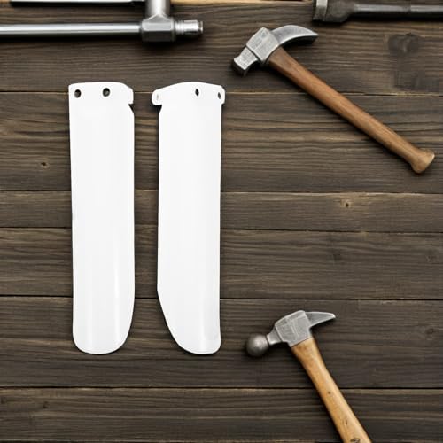 Protectores de horquilla blancos ORFOFE para motocicleta de dos piezas 7