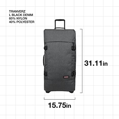 Eastpak Tranverz L Koffer, 79 cm, 121 L, Grau (Black Denim)