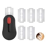 Raspador de pan Baker's Blade con 6 cuchillas reemplazables, cortador de masa magnético profesional de acero inoxidable, accesorio de cocina para hacer cortes en masa de pizza y baguettes.