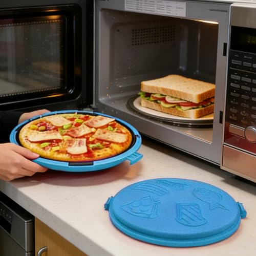 Microwave Grill Plate - Rapid Heat Griddle | Ideal for Sandwich Toaster, Oven Pizza and Pancake Breakfast Cooking in Kitchen or Dorm - Image 3