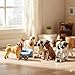 Liberty Imports 18PCS Large Dog Figurines Playset, 4