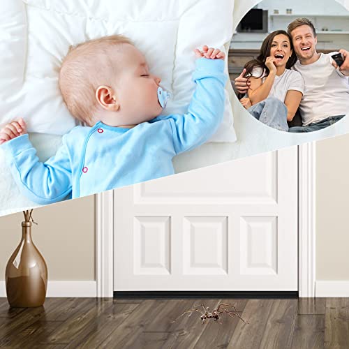 Dichtung Zimmertür Türdichtungen 15M Schwarz, EUBSWA Door Seals Dichtungsgummi Zimmertürdichtung mit 4mm Nutbreite 7mm Nuttiefe 12mm Falz