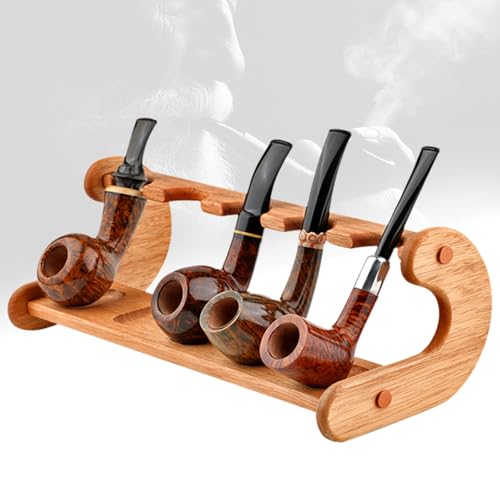 PRIPRAEECK Wooden 5-Layer Tobacco Pipe Stand