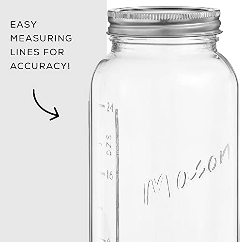 Bocaux Mason avec mesures pour éliminer le gaspillage et ranger les aliments - 4
