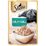 シーバ リッチ ウェット 成猫用 お魚にかつお節添え 35g×12袋 水分補給 キャットフード 猫 Sheba パウチ