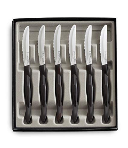 CUTCO Set of 6 Steak/Table Knives #1759 - Black
