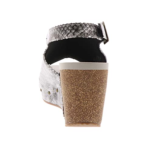 Image of Volatile Division Wedge Sandals for Women Featuring Cork Covered Bottom with EVA Insole and Rubber Outsole
