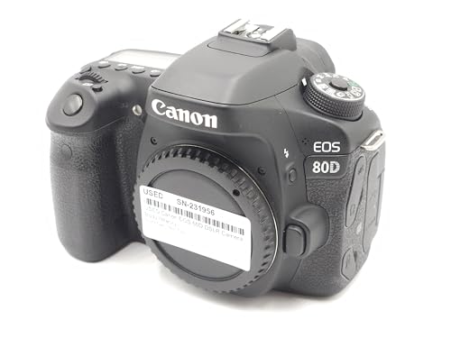 Image of Canon EOS 80D 24.2MP Digital SLR Camera (Black) Body + Memory Card
