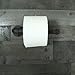 Treasure Gurus Rustic Metal Wall Mount Pipe Toilet Paper Roll Holder Bathroom TP Rack Industrial Decor