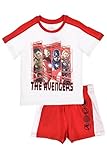  Hasbro Serie 2 PZ Pantaloncini + T-Shirt Avengers Movies Grigio 8 Anni