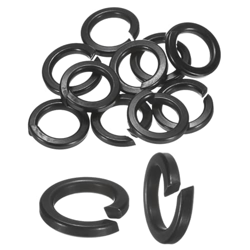 M METERXITY 10-Pack Spring Lock Washer, M16 Stainless Steel Electroplating Black Coating Elastic Gasket for Electronic Machinery/Industrial Equipment, Screw Fasteners