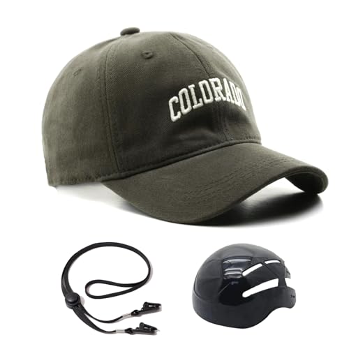 自転車用ヘルメット 帽子型 メンズ レディース (CE認証) ハット型防災ヘルメット 夏用 キャップ アウトドア おしゃれ UVカット 超軽量 通気性 耐衝撃 通勤 通学 街乗り 安全帽子 あご紐付き 頭囲54~62cm