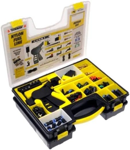 Bandeja técnica para reparo de linhas de combustível Dorman 801-600 – Kit com 83 conectores e acessórios