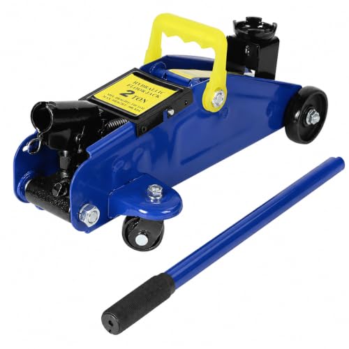 Image of Car Jack Hydraulic Car Lift Jack 2 Tonne 4000lbs Load Capacity Floor jack with Swivel Casters for Car Van Garage Tyre Repair Efficient Home Garage Auto Repair
