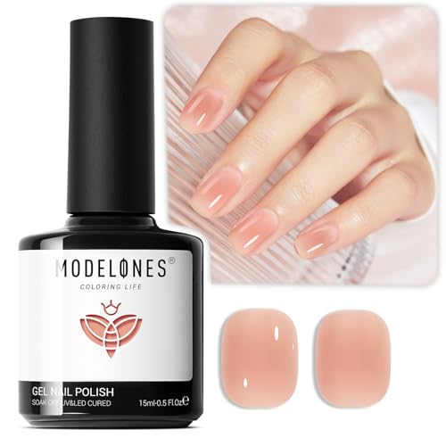 modelones Gel Nail Polish Transparent Jelly Neutral Nail Polish