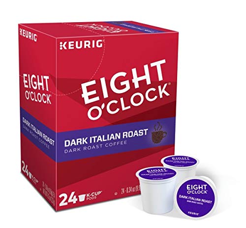 Eight O Clock, Dark Italian Roast, Single-Serve Keurig K-Cup Pods, Dark Roast Coffee, 120 Count (5 Boxes of 24 Pods)