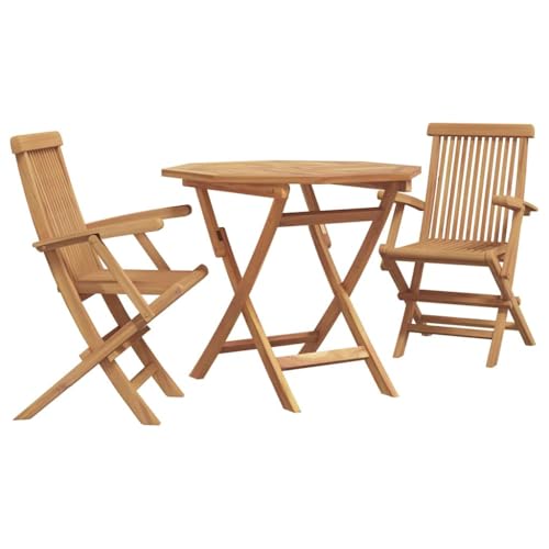 SKM Teak Braun Garten-Essgruppe 2-teilig