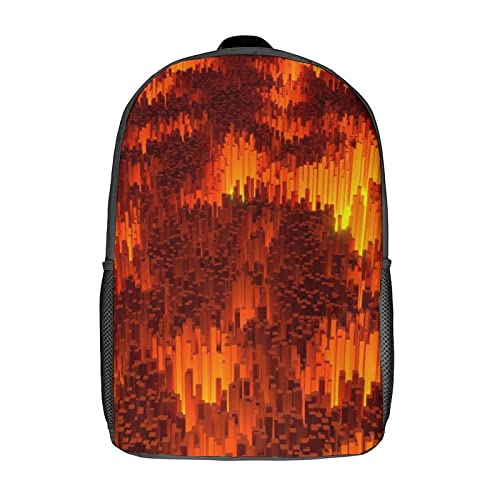 Sac d'école de voyage robuste contre l'usure sac à dos classique artistique 17 pouces