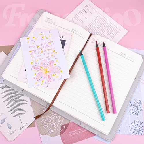 Carnet de notes A5 en cuir vierge marron pour bureau