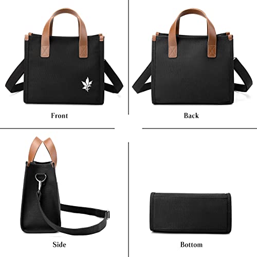 Image of CORIOS Women Shoulder Bag Canvas Handbag Crossbody Bag Multifunctional Top Handle Bag Casual