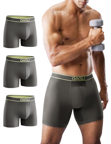 Calzoncillos bóxer para hombre de pierna larga y tejido transpirable