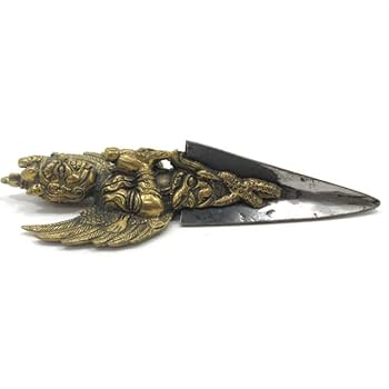 Amazon.co.jp: チベット密教法具 独鈷杵 本格派 プルパ 金剛杭