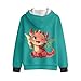 Xnshcedy Boys Sweatshirt Size 7-8 Fleece Zip Up Hoodie Cool Dragon Hoodie Kids Fleece Jacket Fashion Dragon Sweatshirt for Boys Playwear Home Wear Outdoor