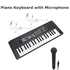Gerioie Clavier électronique portable à 37 touches avec microphone avec fonction d’enregistrement pour enfants, clavier… - Les Beatles, Paul McCartney, John Lennon, RIngo Starr, George Harrison Gerioie Clavier électronique portable à 37 touches avec microphone avec fonction d'enregistrement pour enfants, clavier… – Image 4