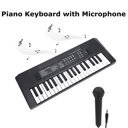 Gerioie Clavier électronique portable à 37 touches avec microphone avec fonction d’enregistrement pour enfants, clavier… - Les Beatles, Paul McCartney, John Lennon, RIngo Starr, George Harrison Gerioie Clavier électronique portable à 37 touches avec microphone avec fonction d'enregistrement pour enfants, clavier… – Image 5