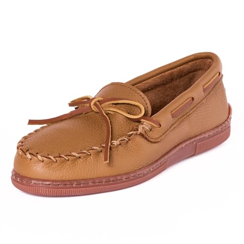 Minnetonka Men's Moosehide Classic Moccasin,Natural Moose,11 M US