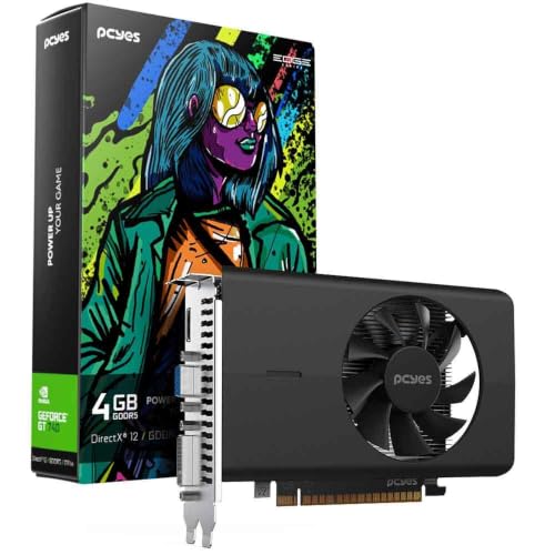 PCYES GPU NVIDIA GEFORCE GT740 4GB GDDR5 128 BIT SINGLE FAN PROJETO EDGE – PVGT740GB4PE