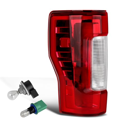 STRAUTOS Tail Lights Compatible With 2017 2018 2019 Ford F250 F350 Super Duty Replace F02800256 HC3Z13405D (Halogen W/O Blind Spot Left Driver Side)