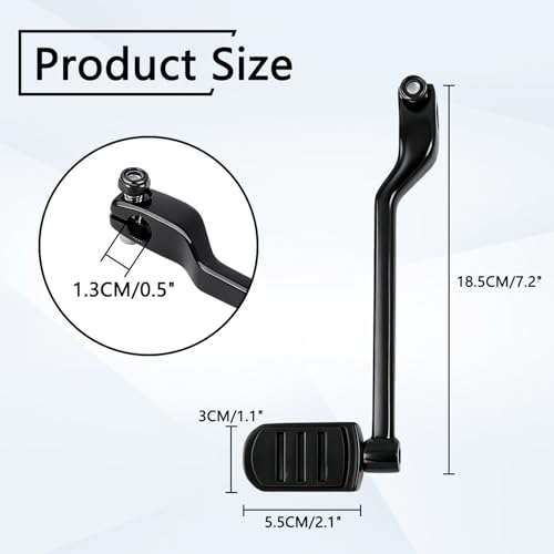 HNeekyr Aluminum Alloy Heel Toe Shifter Lever Pegs Compatible with Touring Street Glide Road King Road Glide Electra Glide 1988-2024, FL Softail 1986-2017, Trike 2008-2024 Black Front Rear Shift Peg by HNeekyr - Used condition - Image 2