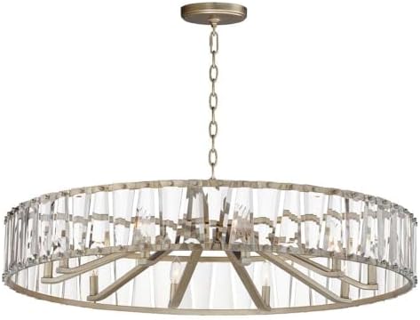 Odeon - 10 Light Chandelier-9.5 Inches Tall and 40 Inches Wide-Golden Silver Finish -Traditional Installation