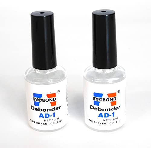 2 PCS Professional Individual False Nail Rhinestone Nail Decorations Glue Remover Adhesives Clear Makeup Removal Gel Debonder