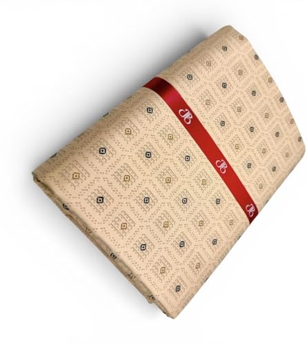 Image of JHABAK'S Unstitched Print Shirt Fabric for Men - Polycotton Material - 2.25Meter Shirt Piece Cloth