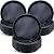 30 Pack Plastic Plant Saucer Round Drip Trays Black Flower Pot Saucers Thick Plant Dish Sturdy Water Tray Heavy Drainage Potted Container for Indoor Outdoor Garden