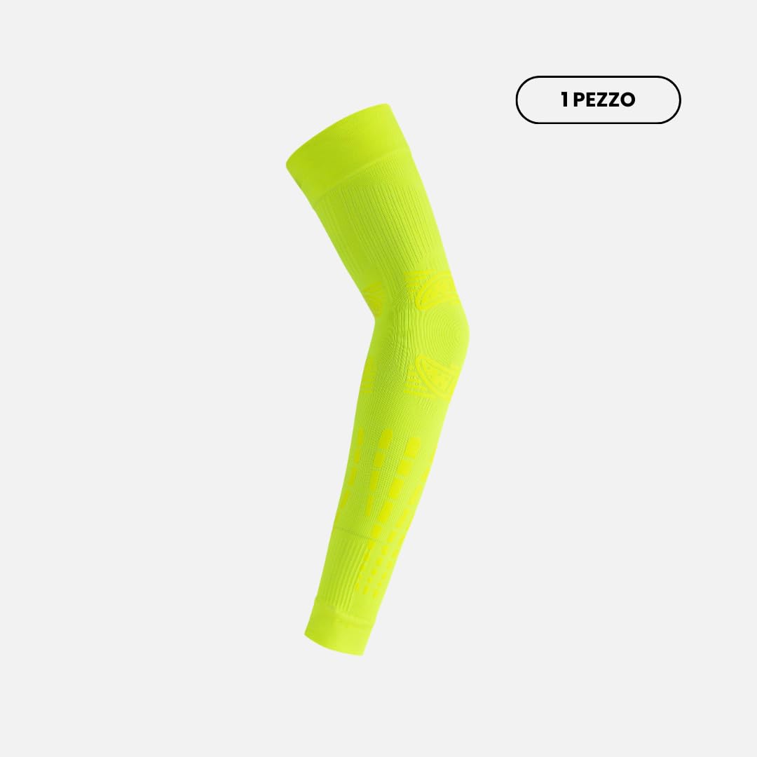 FLOKY 1pz manicotto No Strain Evolution multisport.Riduce le vibrazioni, sostiene gomito ed avambraccio. Manicotto a compressione, stabilizza tendini e muscoli - 4