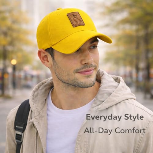 Image of Baseball Cap for Men Original Adjustable Unisex Cap, Mens Caps Stylish, All Sports Type Caps or Hats, Free Size, UV Protection, Sports Cap for Men's, Outdoor Casual Wear (Pack of 1)